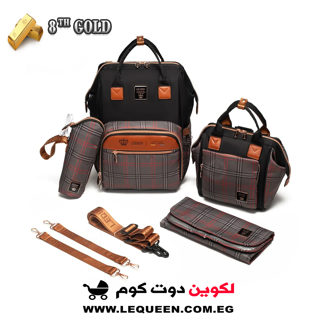 8th Gold SET karohat black-gray Lequeen 8TH SET gold